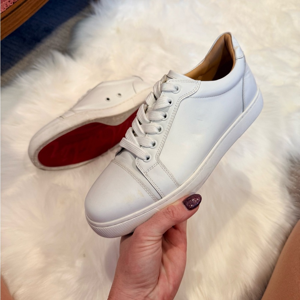 Christian Louboutin White Sneakers 37.5